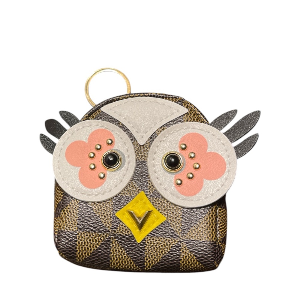 NOVELTY 3D OWL BACKPACK COIN PURSE BAGCHARM KEYCHAIN